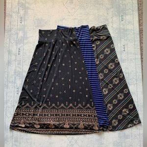 Bundle of 3 maxi skirts